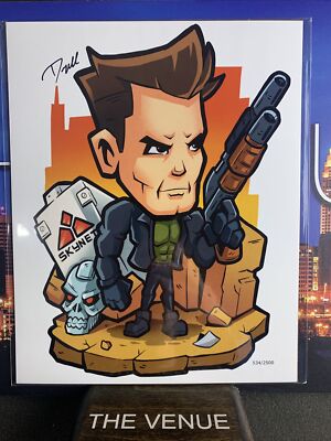 Terminator - Bam! Box Gamer 8x10 Art Print Signed By Artist Denzel Draws /2500