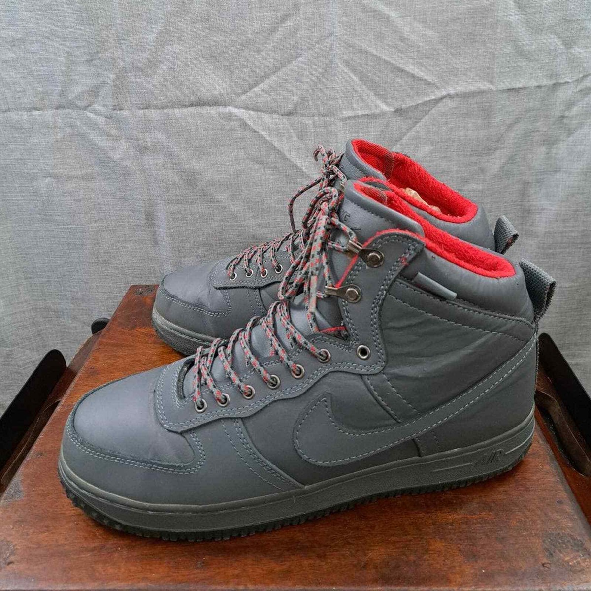 Nike Air Force High Military Boot Shoes Men's 11 Cool Gray 537889-001 2012