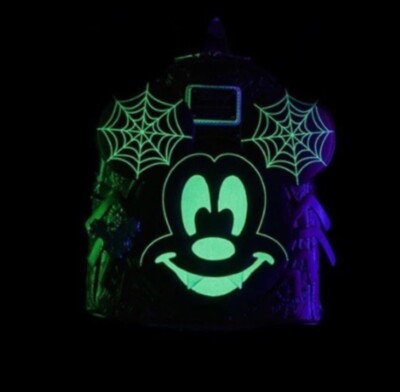 Loungefly Disney Spider Mickey Glow-In-The-Dark Mini  display picture 1