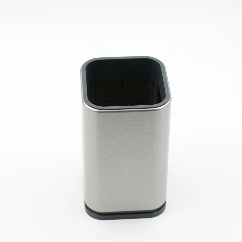 Soporte para utensilios de cocina de acero inoxidable, carrito de cocina, organizador de utensilios, moderno Foto 2 de 4