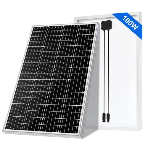 100 Watt 12V Solar Panel High Efficiency Monocrystalline Module For RV Boat Home