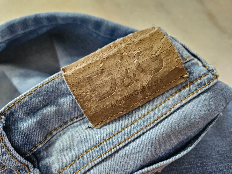 Pantalones de mezclilla azules auténticos Dolce & Gabbana para niñas, talla 8, buen estado Foto 4 de 4