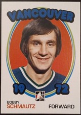 2009 - 2010 ITG Bobby Schmautz 1972 The Year In Hockey Blank Back Parallel