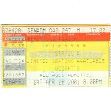 STATIC-X & GODHEAD & ENDO Concert Ticket Stub CINCINNATI 4/28/01 BOGARTS MACHINE