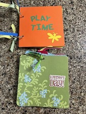 Handmade Chipboard Mini Albums - Set of Two