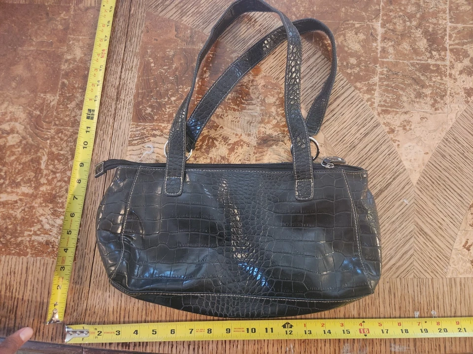 Apt. Cartera de cuero sintético negra 9 #S30 Foto 2 de 4