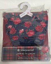 American Girl X Janie  Jack Wrapped in Roses Party Top- Doll Not Included -NIP