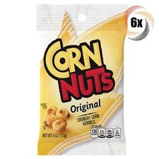 6x Bags Corn Nuts Original Flavored Crunchy Corn Kernels - 4oz
