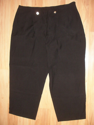 7/8 leichte Sommerhose / MNG by Mango / Gr. XL / schwarz / hinten m. Gummizug