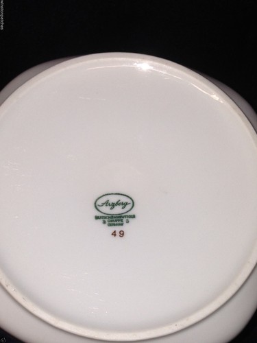 ARZBERG 8 CUP COFFEE TEA POT HORIZONTAL BROWN GOLD LINES HUTSCHENREUTHER - Picture 10 of 11