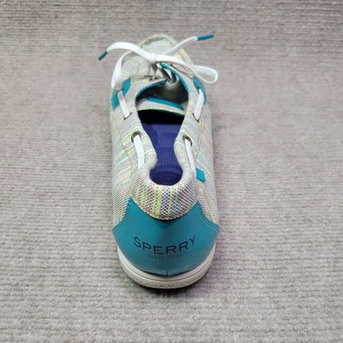 Zapatos de barco Sperry Top Sider para mujer 11M multicolor a rayas de lona sin cordones informales - Imagen 6 de 13