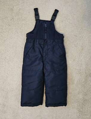 OshKosh Size 2T Snow Bib Ski Pants Navy Blue