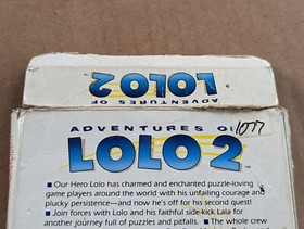 Authentic Nintendo NES Adventures of Lolo 2 Box Only 