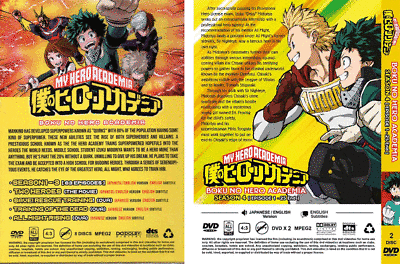 DVD Anime My Hero Academia Full Series Season 1+2+3+4 (1-88) +Movie English  Dub