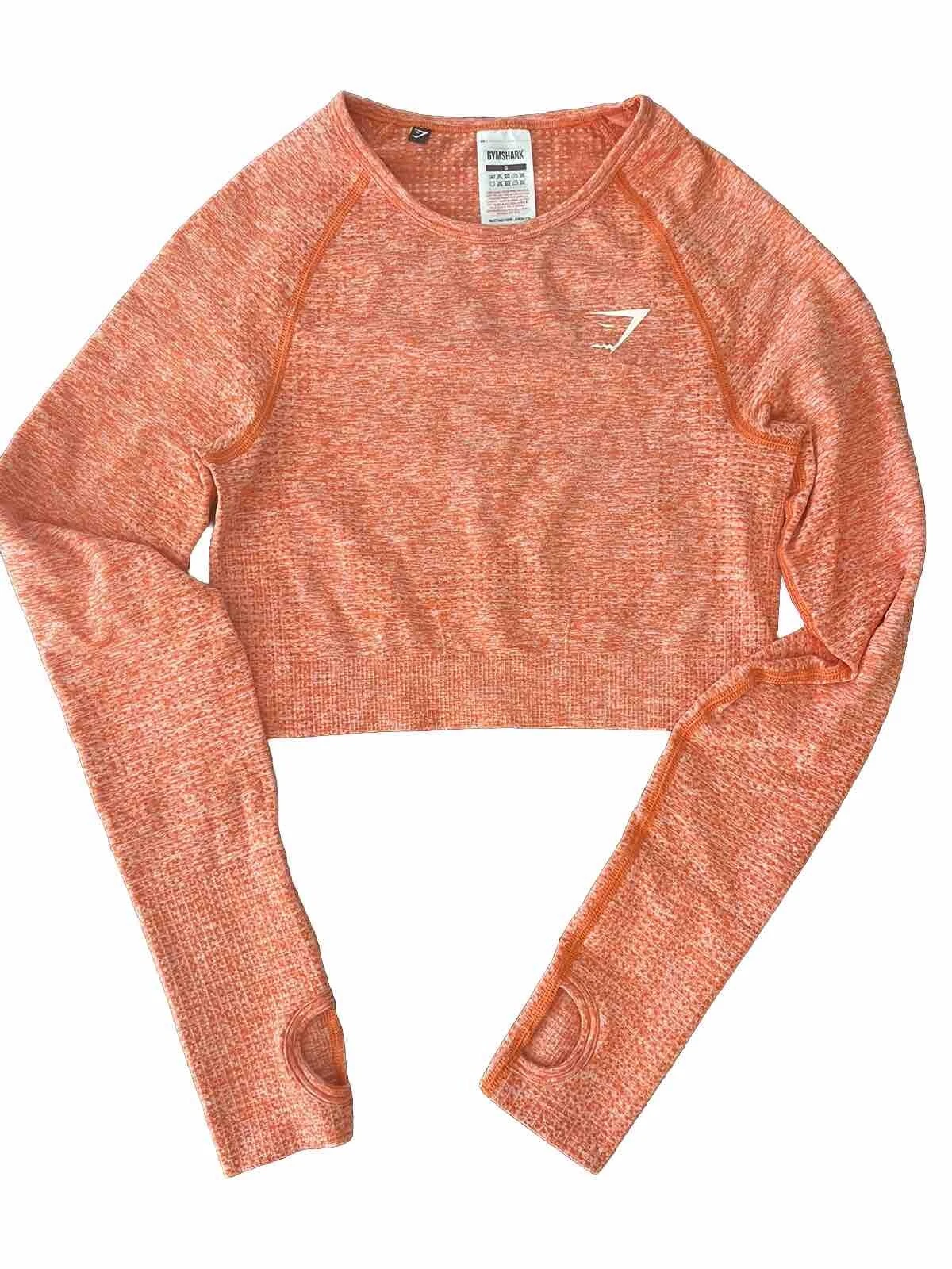 gymshark vital seamless long sleeve crop shirt