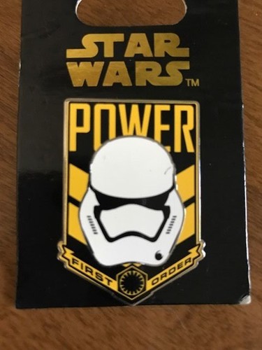 Disney Star Wars The Force Awakens - Storm Trooper - Power First Order Pin ~ NEW - Picture 3 of 3