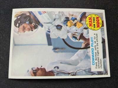 1969 Topps Man On The Moon Card # 12A Command Pilot (EX/NM)