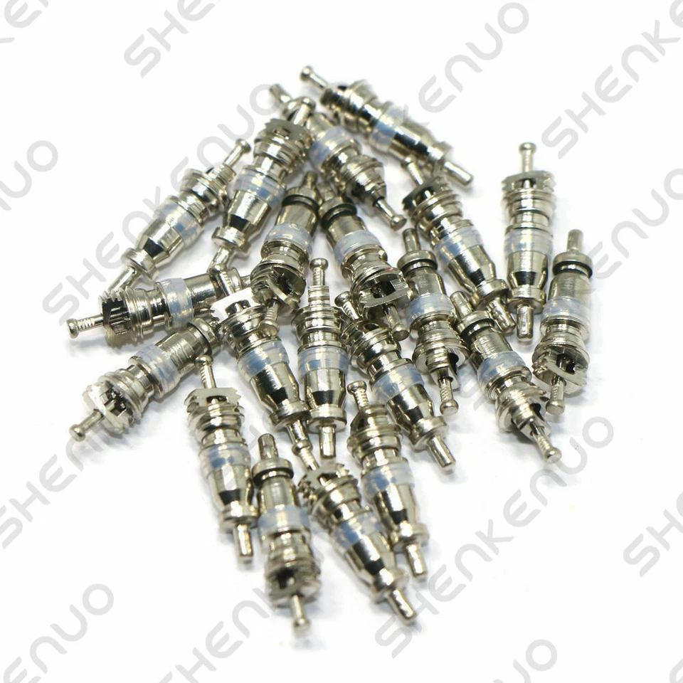 25 white A/C Valve Core AC Schrader Valves FOR R134A lot of 50 shrader valves - Imagem 2 de 4