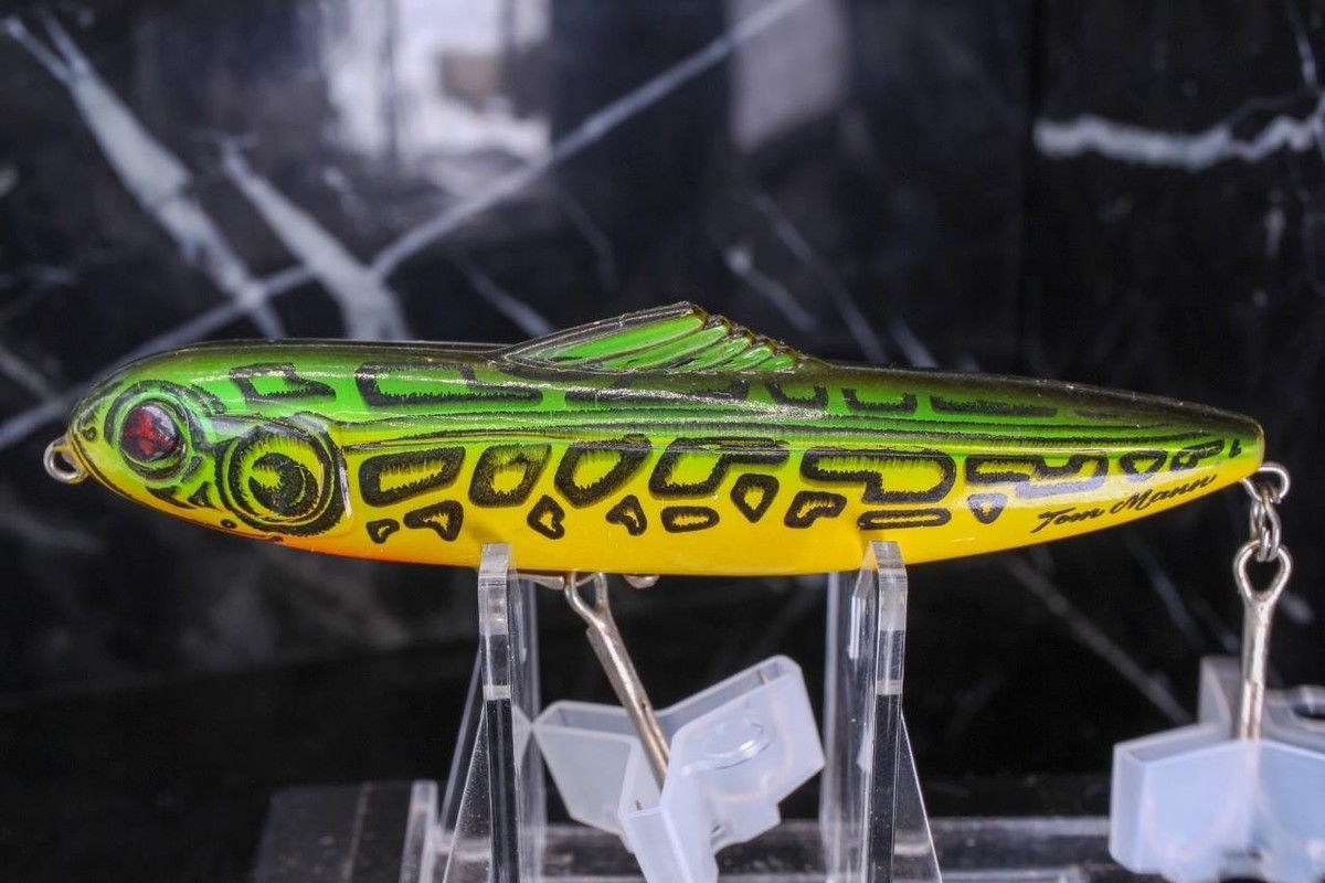 Tom Manns Dancer Top Water Lure, Frog Color, 4.25 BULLFROG FISHING