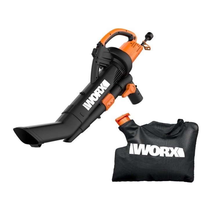 WORX 12 Amp Trivac 3-In-1 Electric Leaf Blower/Mulcher/Vacuu