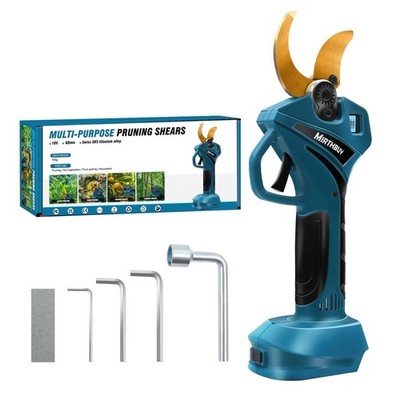 Akku-Elektro-Gartenschere, 40 mm Brushless Motorschere max. Schnitt 65 mm