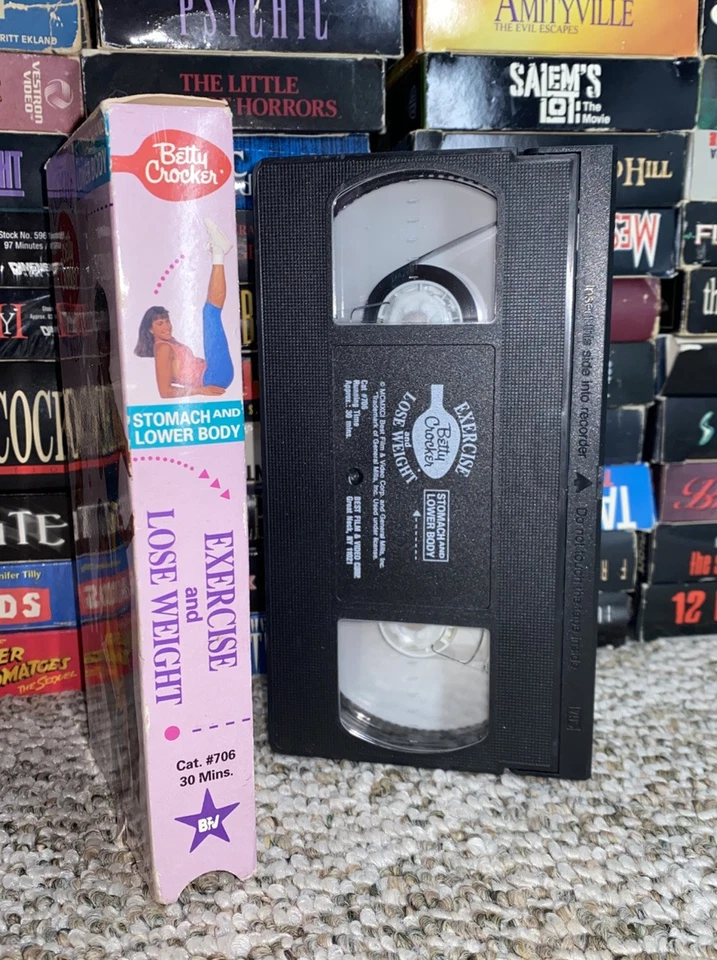 Vtg Betty Crocker VHS Tape Rare Exercise and Lose Weight VHS OOP HTF Video - Image 3 of 4