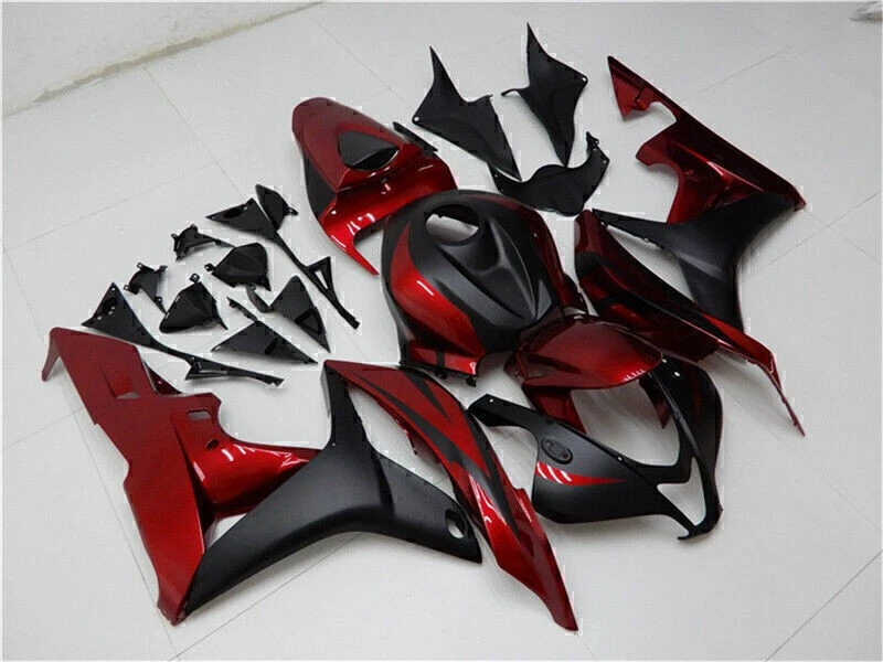 Carenado FKA negro rojo apto para carenados de inyección Honda CBR 600RR 2007 2008 Foto 3 de 4