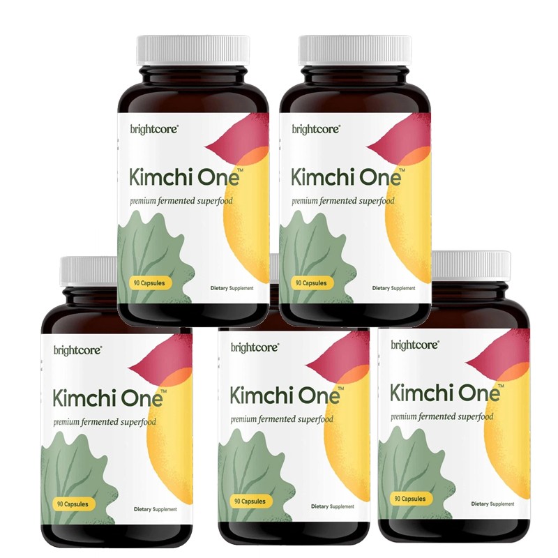  1-5Brightcore Nutrition Kimchi One Kimchi Powder 90 Capsules Probiotics Enzymes