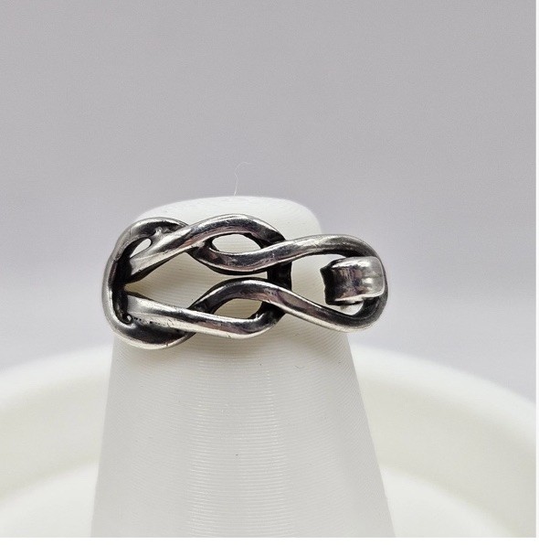 sterling silver love knot ring