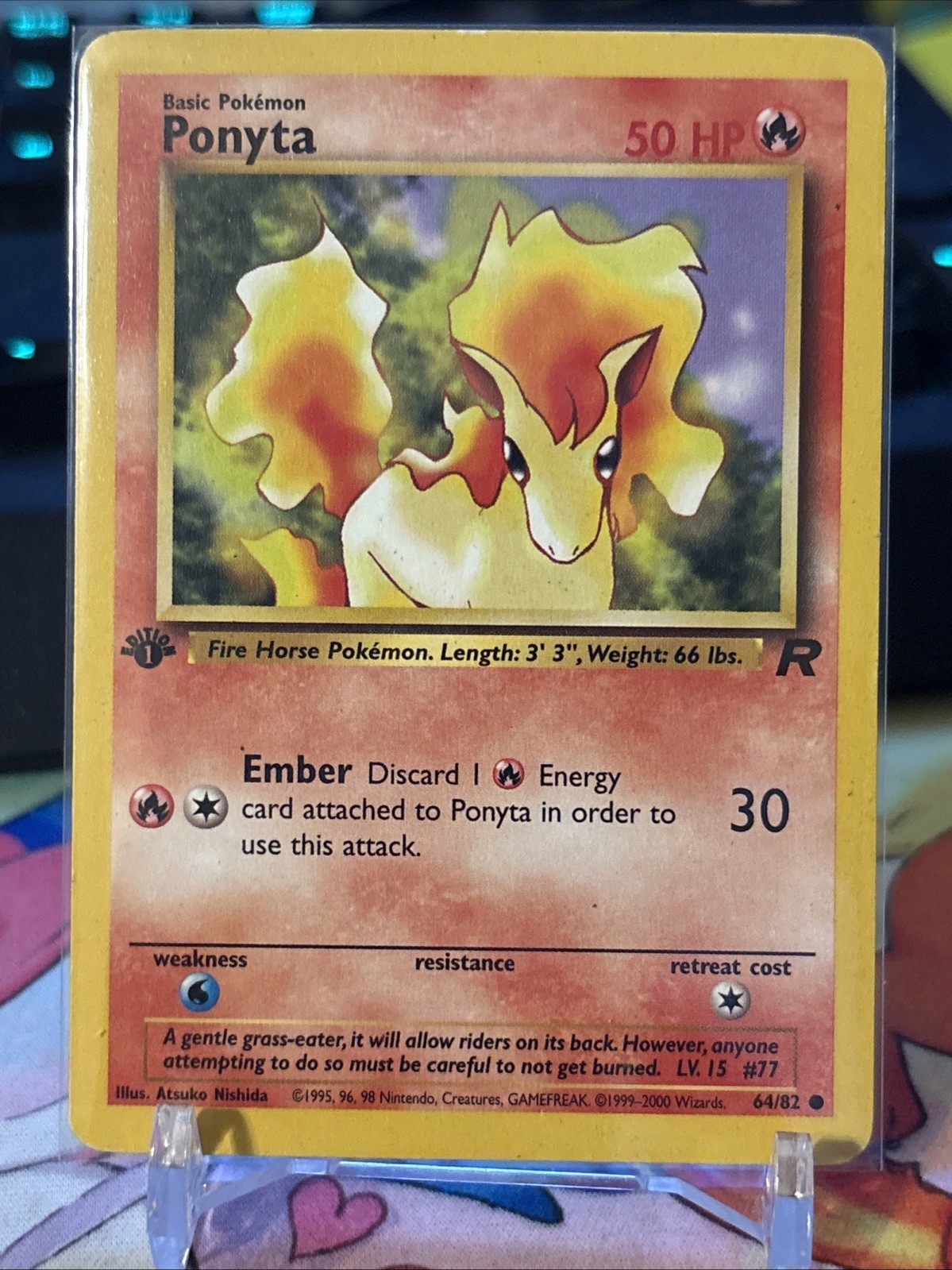 Pokémon | Ponyta | 1st Edition Team Rocket 64/82 Uncommon | NM