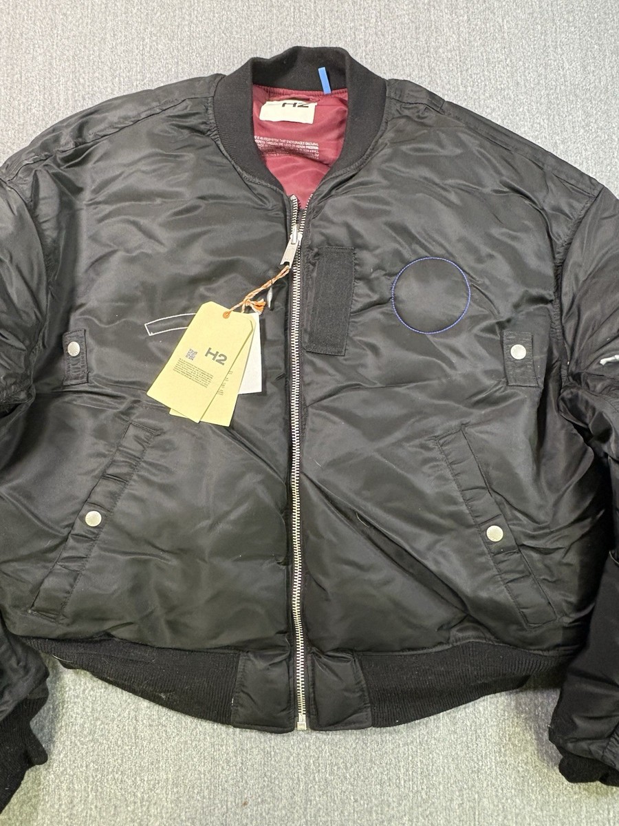  ヘロンプレストン H2 フライトジャケット ブラック HERON PRESTON H2 H&M リバーシブル フライトジャケット - メルカリ