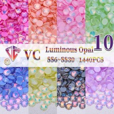 Rhinestones Opal Luminous Non-Hotfix for Nails  Dress Nail Art