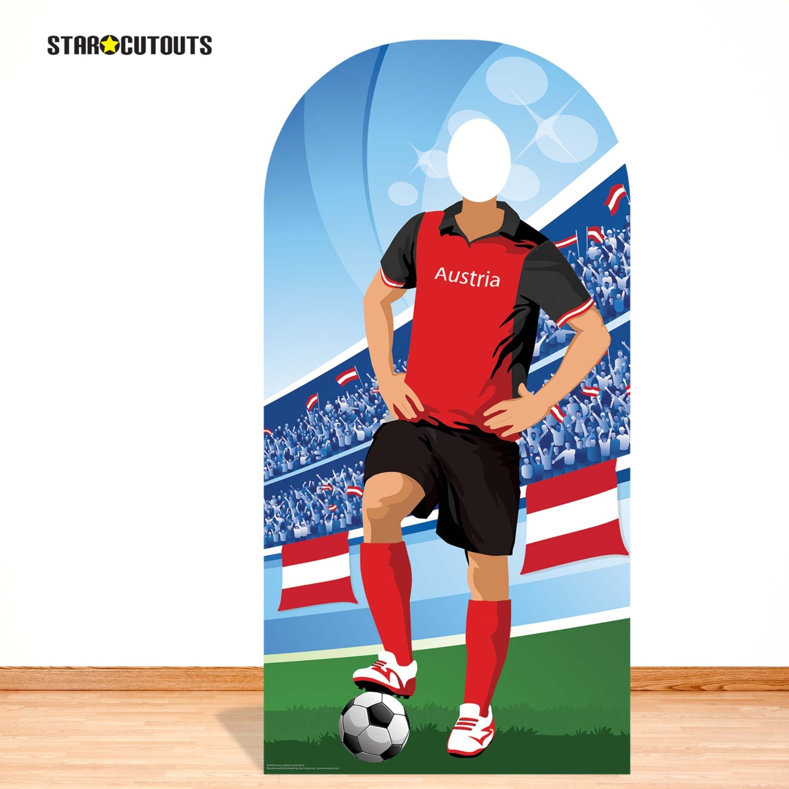 Austria Football Cardboard Stand-in - World International Soccer Championships