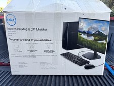 Dell Inspiron 3670 Tower Desktop i5-8400 12GB 1TB HDD Win10 + 27" SE2719H