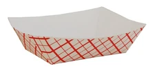 Southern Champion Tray SCH0409 Paper Food Baskets, Red/white Checkerboard, 1/2