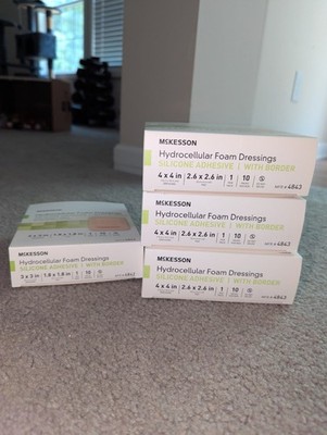 Lot of 36 McKesson Dressings. (Sizes & Quantity in Description)