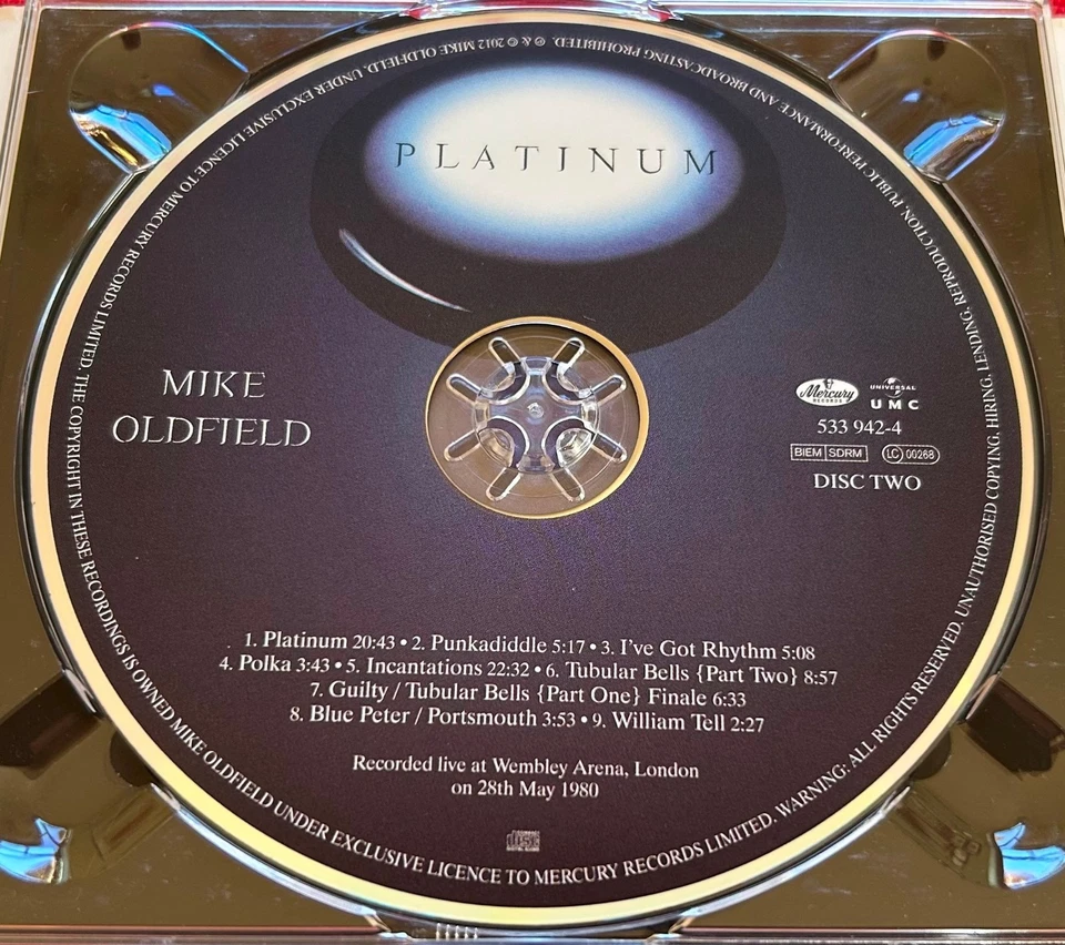 Mike Oldfield - PLATINUM - 2CD Set - Deluxe Edition - Mercury 2012 - EXC/NM - Bild 4 von 4