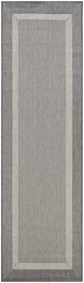 Alfombra Interior Exterior Recife - Textura Stria 2'3" x 7'10" Corredor en Gris, Manguera con... Foto 2 de 4