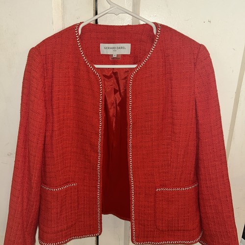 (3) Gerard Darel Classic Tweeds Damen Jacke - Größe 42. Made In Italy & Sonstige - Bild 3 von 24