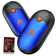  Rechargeable Hand Warmers 2 Pack, 24Hrs Long Heating Electric Hand Blue