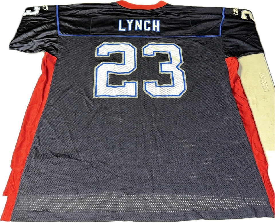 Camiseta deportiva Marshawn Lynch Reebok Buffalo Bills para hombre talla 2XL NFL auténtica casa Foto 4 de 4