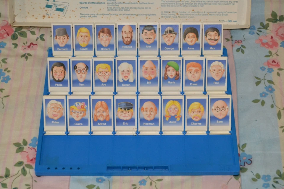 Vintage Guess Who Board Game 1987 Milton Bradley MB - Image 4 of 4