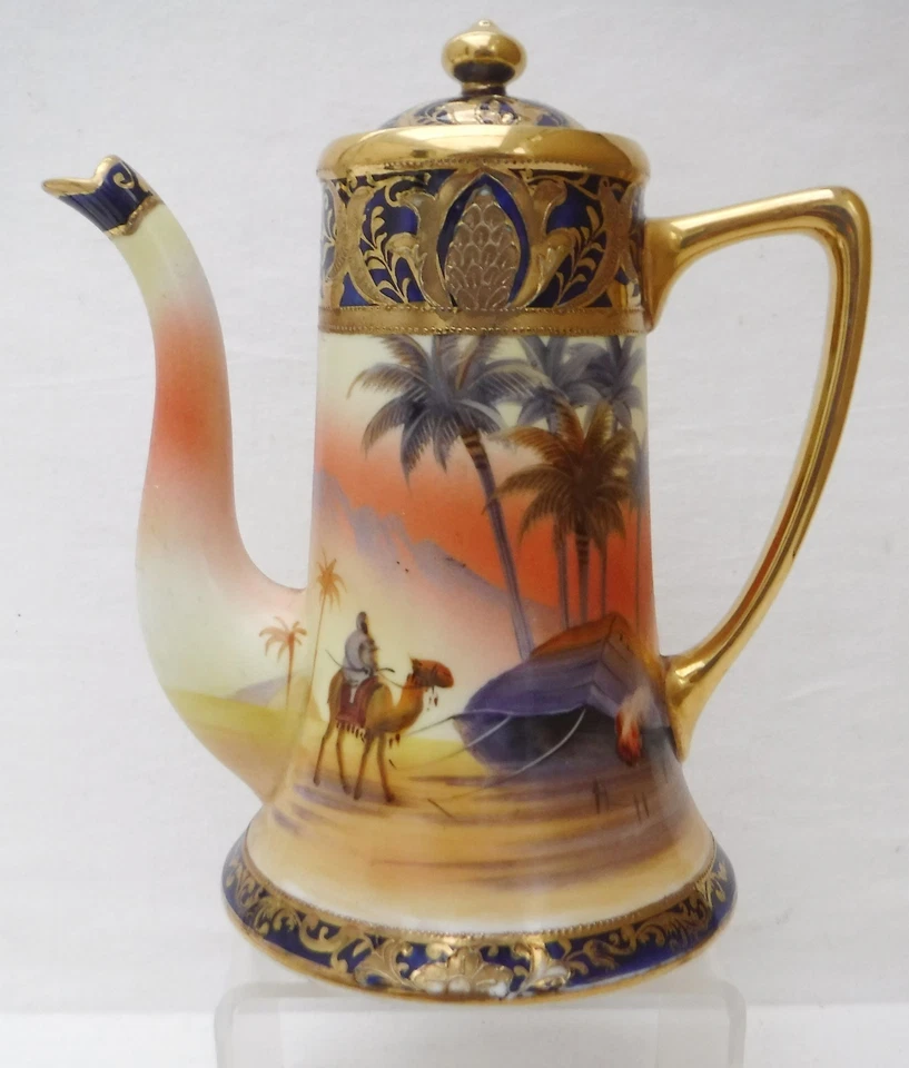 Noritake Desert Scene Gilded Complete Coffee Set - image 3 of 4