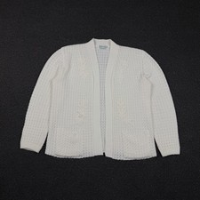 Vintage Bams Knits San Francisco Long Sleeve Open Front Sweater Cardigan