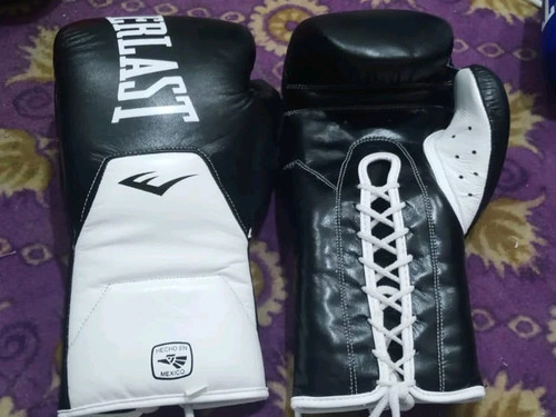 Everlast Elite boxing gloves Lace Up Pro Sparring Gloves 8oz-16oz - Picture 2 of 4