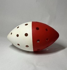 VINTAGE Wiffle Football Cosom Safe T Play Ball Red  White USA Made 70s 80s HTF