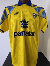 MAGLIA SHIRT FOOTBALL VINTAGE AC PARMA PUMA PARMALAT 10 1995/96 TG XL