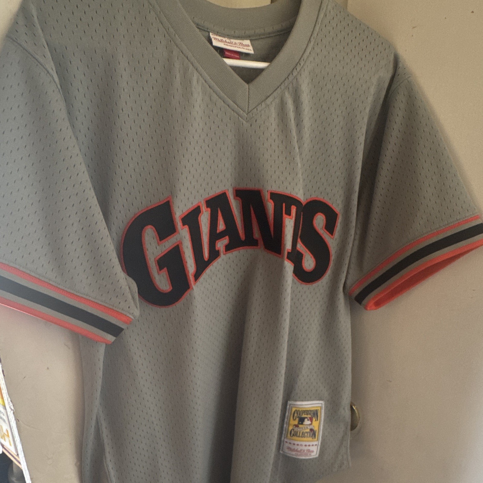 Mitchell & Ness San Francisco Giants Will Clark #22 Gray Jersey 40 (M)