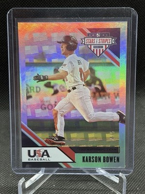 2020 Panini USA Stars & Stripes KARSON BOWEN Emerald Parallel SSP 4/5 #58