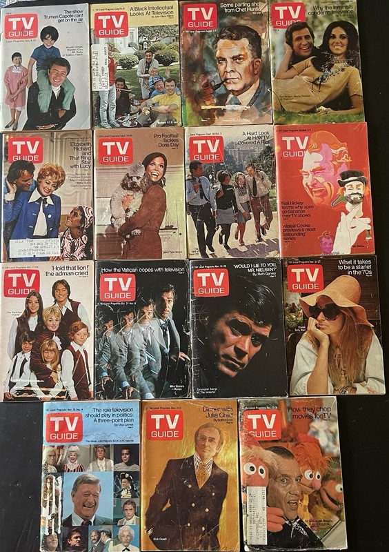 TV Guide lot of 15 1970 (b) various regions 